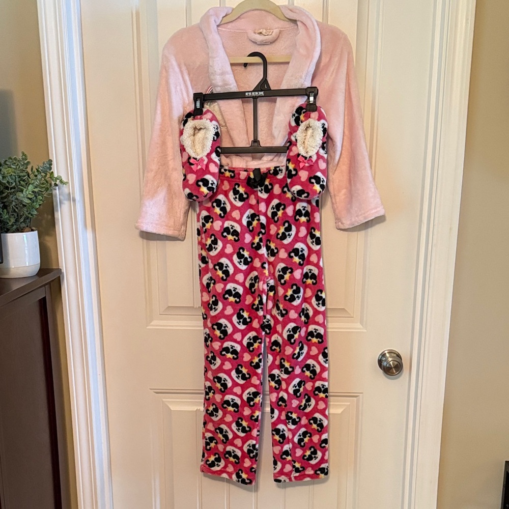 Jessica Simpson Pink and Black Kids Pajama Bottoms